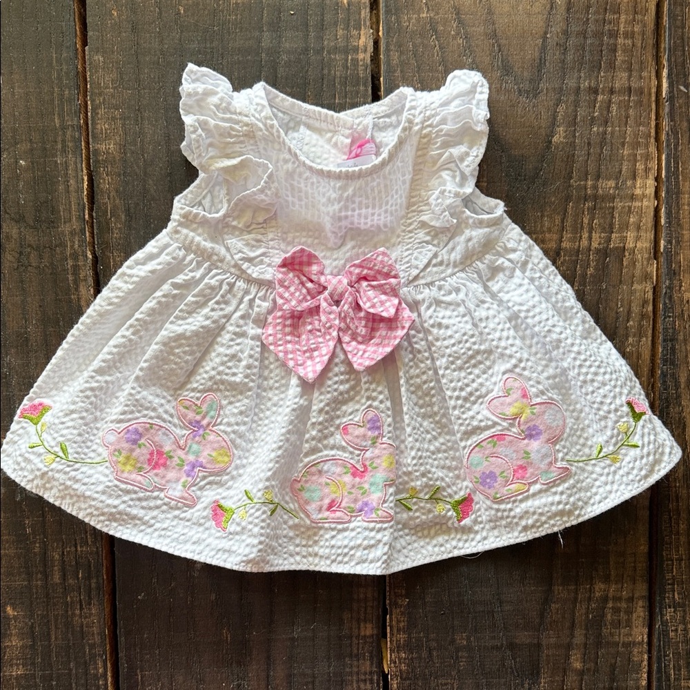 Good Lad White and Pink Kids Dress